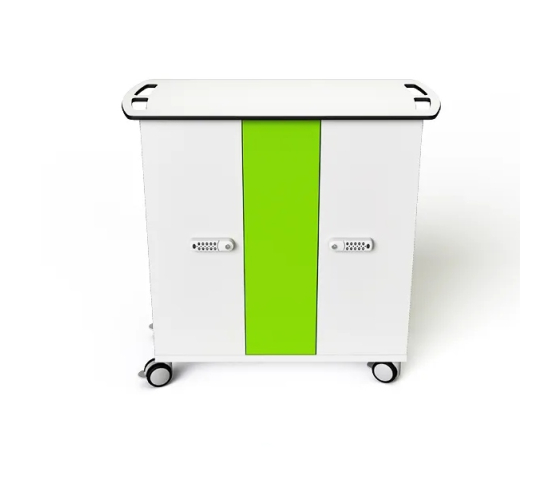 Chariot de recharge pour iPad avec paniers de transport - USB-C vers LAN - 32 tablettes - serrure à code numérique