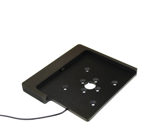 Support mural Domo Slide plat avec fonction de recharge pour iPad Air 11 pouces 2025 - noir