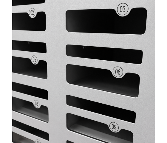 Armoire à téléphone Drop & Safe 36 avec fentes d'insertion pour 36 smartphones