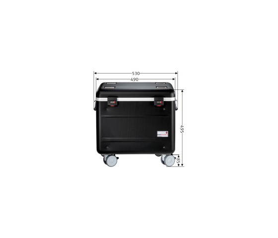 Valise de chargement et de transport Parat TC10 Educover/Kidscover TwinCharge pour 10 tablettes de 7 à 10.5 pouces - noir