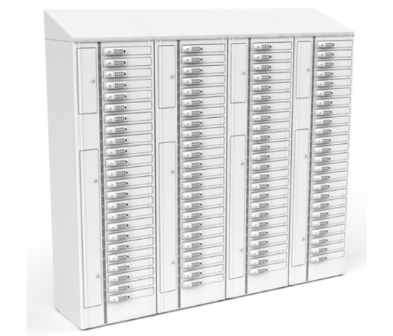 Zioxi Volt bay Casier de chargement VCB1-24S-M-K pour 24 Chromebooks jusqu'à 14 pouces - serrure à clé - multiprise