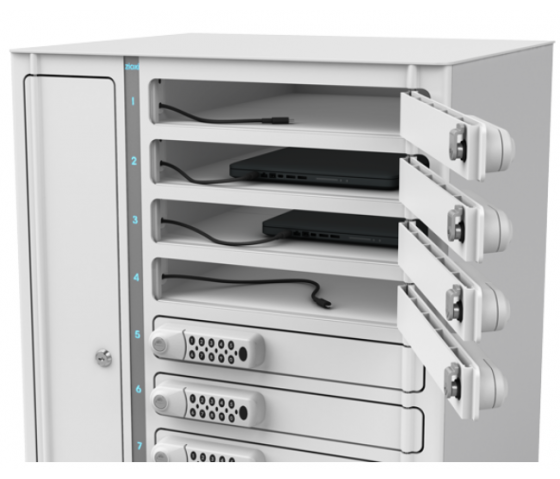 Casier de chargement pour 10 tablettes jusqu'à 14 pouces Zioxi Volt Bay VTB1-10S-UA-CP - verrouillage à combinaison - USB-A