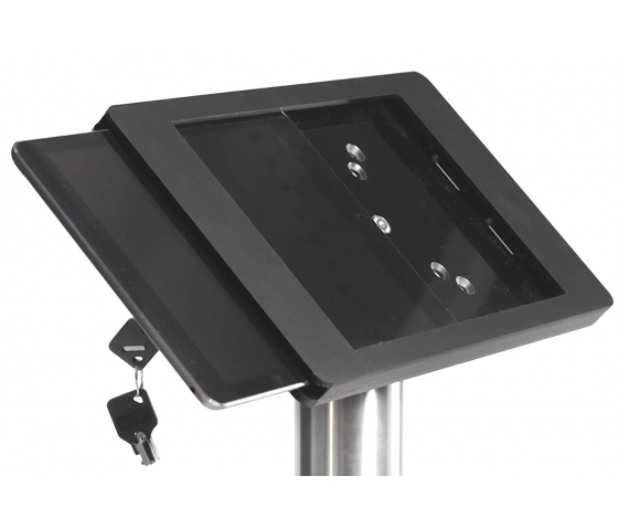 Support de table Fino pour iPad 2/3/4 - noir/acier inoxydable