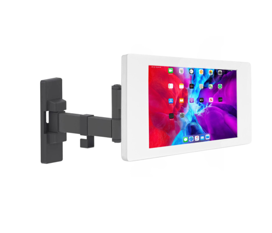 Support mural articulé Fino 345 mm pour iPad 11 pouces 2025 - blanc