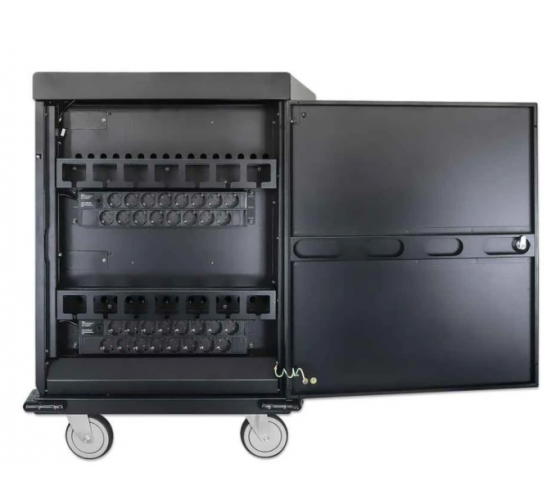 Chariot de chargement MH UVC avec 32 ports USB-A et 32 prises CA