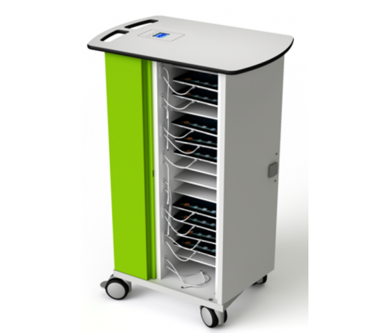 Chariot de recharge pour 20 tablettes jusqu'à 11 pouces - gestion web Zioxi onView - serrure à code numérique