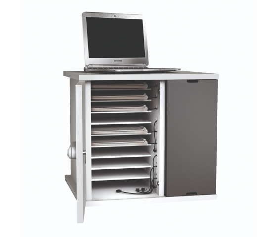 Armoire de chargement pour Zioxi CHRGC-CB-10-R pour 10 Chromebooks jusqu'à 14 pouces - serrure RFID