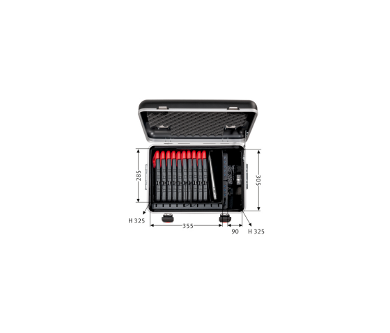 Valise de chargement et de transport Parat TC10 Educover/Kidscover TwinCharge pour 10 tablettes de 7 à 10.5 pouces - noir