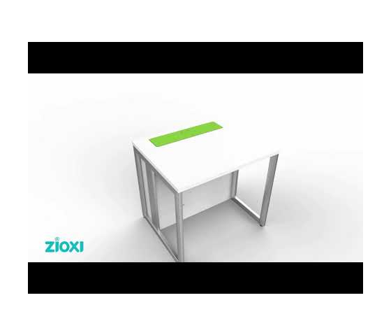 M1 Table d'ordinateur pop-up 3 peacier inoxydableonnes