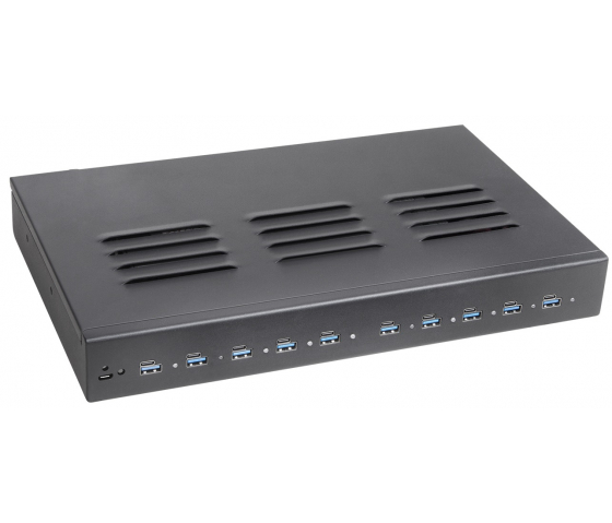 Concentrateur de charge 10 ports Dual Charge USB-A/USB-C 1000W - noir