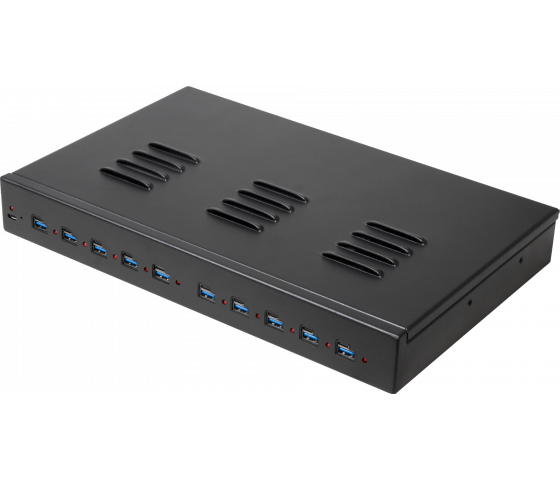 Concentrateur de charge 10 ports Dual Charge USB-A/USB-C 1000W - noir