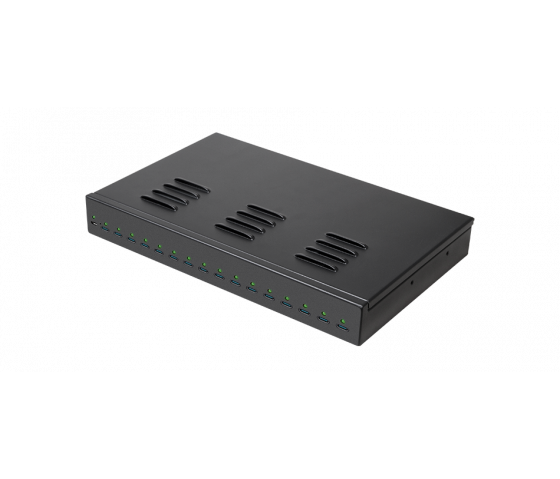 Concentrateur de charge USB-C 1000W à 16 ports - noir