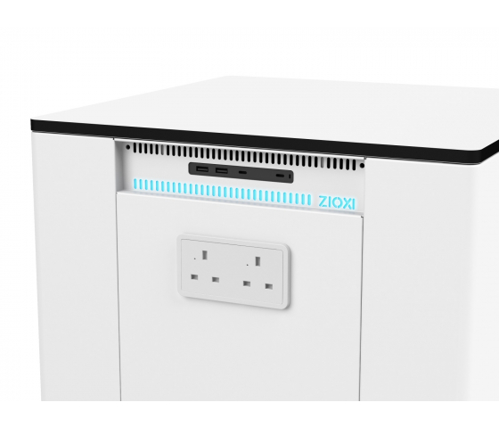 Rechargeable Zioxi powerHub Cube - 4 prises / 4x USB-A / 4x USB-C PD 60W connections - 1800 Wh de capacité de batterie