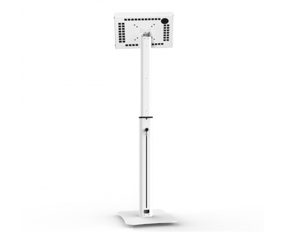 Support de tablette au sol Réglable en hauteur avec éclairage LED Securo XL pour tablettes 13-16 pouces - blanc