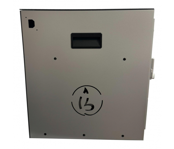 Armoire de recharge BRVD16 grise pour 16 appareils mobiles jusqu'à 17 pouces - multiprise - serrure à code numérique