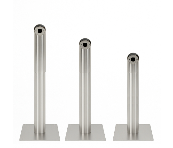 Tube réglable en hauteur - acier inoxydable