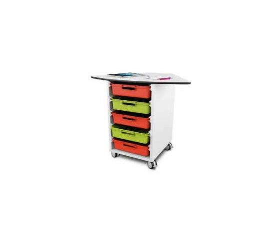 Armoire de rangement t41 60° comprenant 5 boîtes de rangement