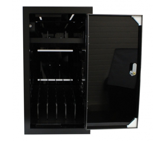 Armoire de rechargement BRVDC6 pour 6 appareils mobiles jusqu'à 17 pouces - noir - USB-C