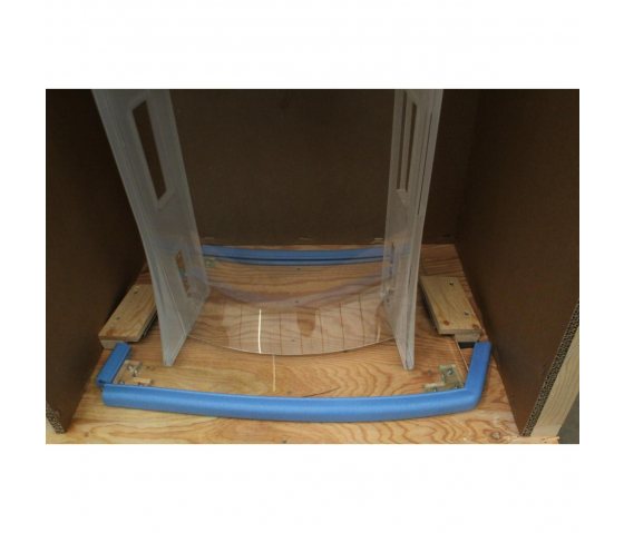 Pupitre plexiglas Alana - blanc