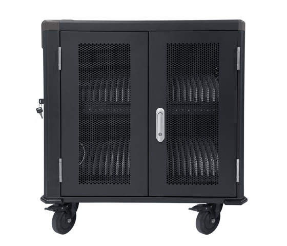 Chariot de recharge BRVC50 COMPACT avec câbles USB-C pour 50 tablettes jusqu'à 13 pouces - noir