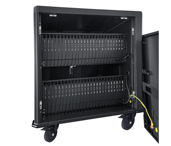 Chariot de recharge BRVC50 COMPACT avec câbles USB-C pour 50 tablettes jusqu'à 13 pouces - noir