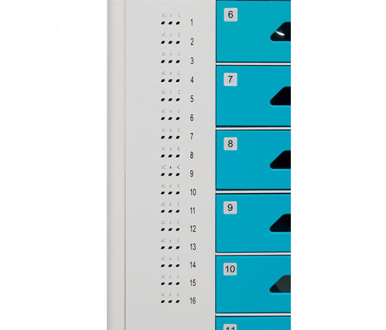 Casier de chargement BRVL16 avec 16 compartiments