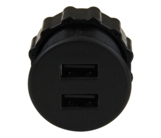 Station de charge USB-A à 2 ports - Noir