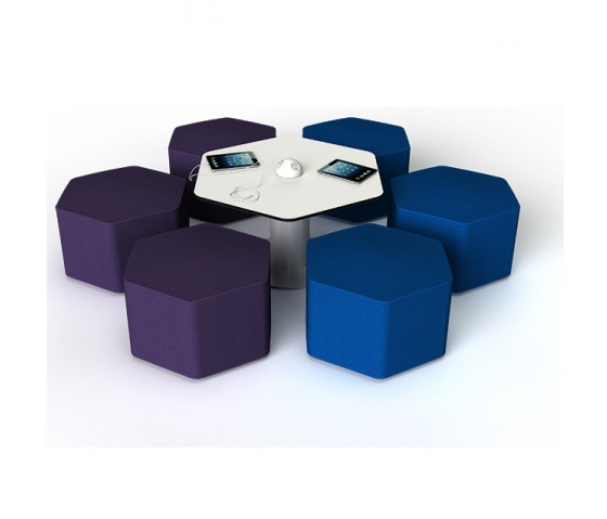 Hex Soft Seating siège hexagonal Senior 46cm de haut