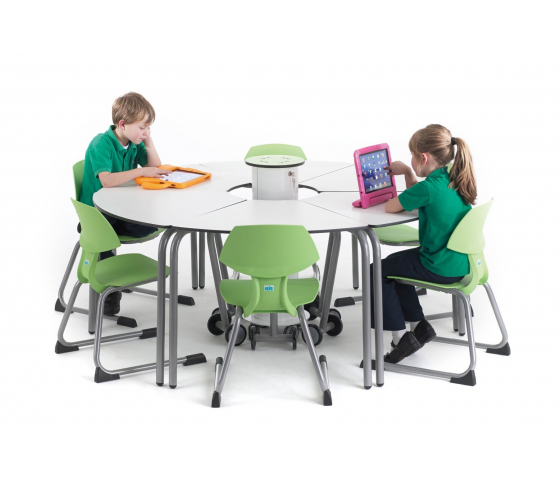 Table d'étudiant pliante à 60°