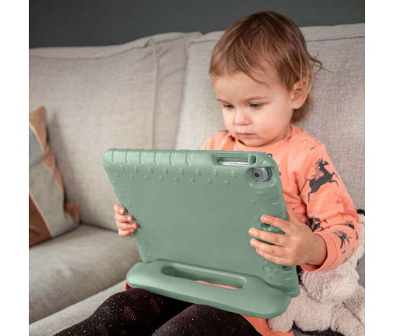 Coque de protection KidsCase avec poignée pour Samsung Galaxy Tab A9 8.7 pouces - Vert olive