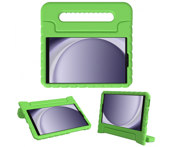 Etui de protection avec poignée KidsCase pour tablette Samsung Galaxy Tab A9 8.7 pouces - Vert