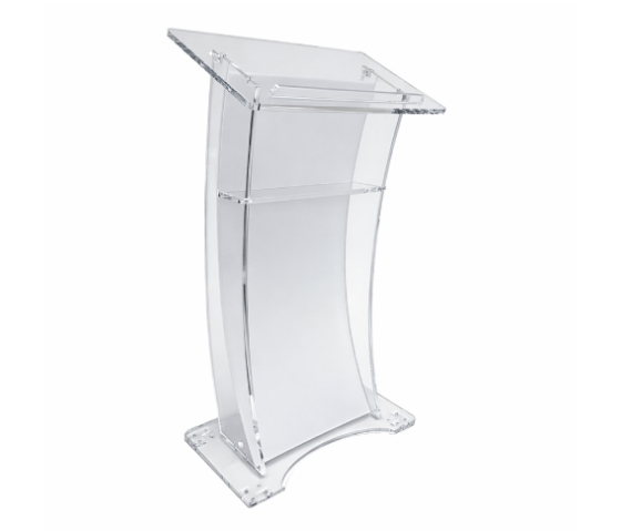 Pupitre en plexiglas Arya - satiné