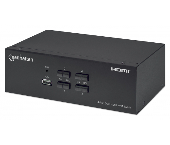 Commutateur KVM HDMI à 4 ports pour deux moniteurs KVMMHT4