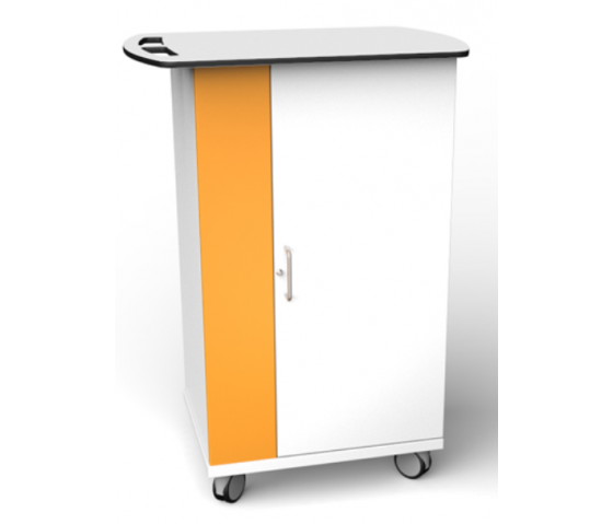 Armoire de chargement mobile verrouillable CHRGT-GC-15-C pour 15 iPads dans de grandes housses de protection - verrouillage par code numérique