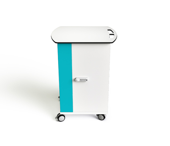 Chariot de recharge & Gestion réseau pour 16 ou 32 ordinateurs portables jusqu'à 16 pouces - câbles USB-C inclus