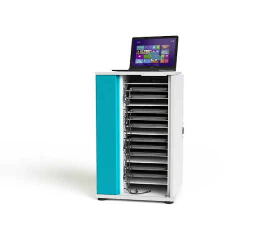 Armoire de chargement Zioxi CHRGC-LS-32-R pour 32 ordinateurs portables jusqu'à 15,6 pouces - serrure RFID