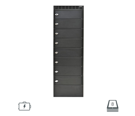 Laadlocker Leba NoteLocker 8 voor 8 apparaten tot 15.6 inch – Hangslot