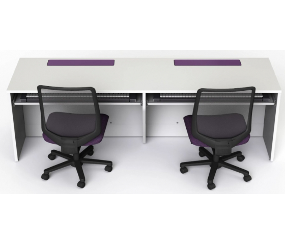 Bureau studio MAO M1 avec 2 emplacements pour moniteurs - 220 (L) x 75 (P) cm