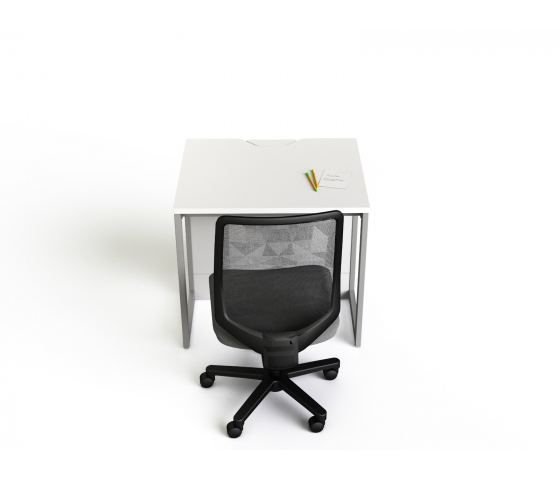 Table d'ordinateur M1 avec 1 boîtier mécanique pour moniteur escamotable - 100 (L) x 75 (P) cm