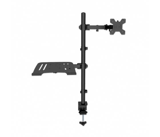 Support ordinateur portable avec bras pour moniteur - 1 écran - 13 à 32 pouces