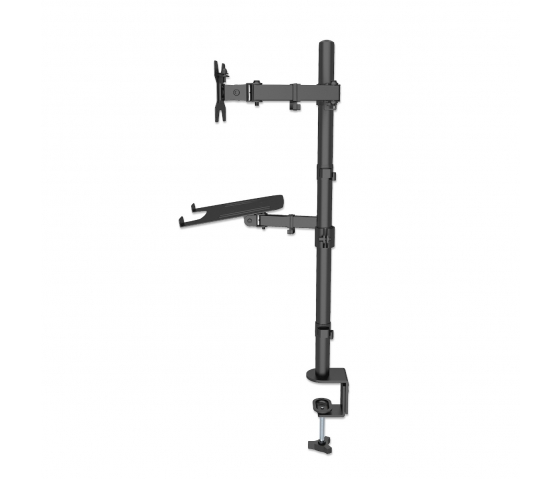 Support ordinateur portable avec bras pour moniteur - 1 écran - 13 à 32 pouces