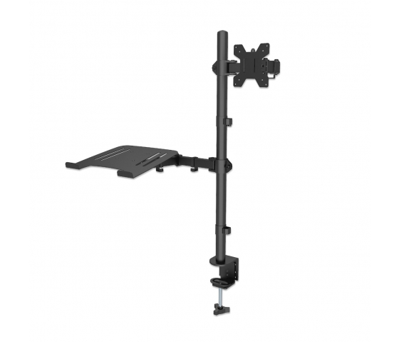 Support ordinateur portable avec bras pour moniteur - 1 écran - 13 à 32 pouces