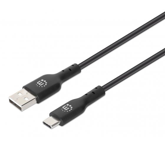 Câble USB-A vers USB-C haut débit - 480 Mbps - 1 mètre - noir