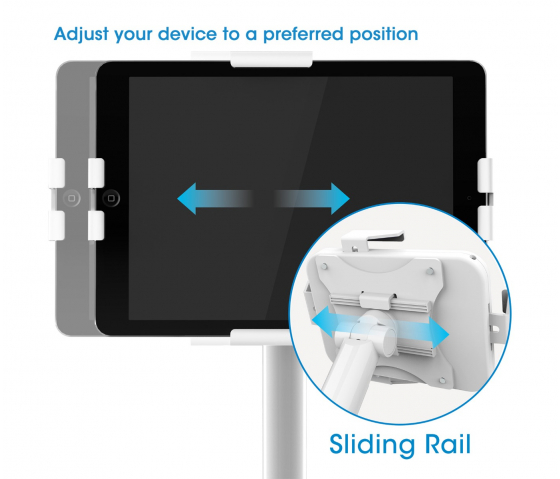 Support de tablette sur pied Antivol & Universel - Pour tablettes de 7,9