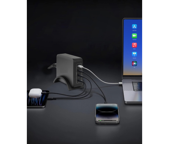 Station de charge USB-C Power Delivery à 4 ports GaN - 240 W / PD 3.1