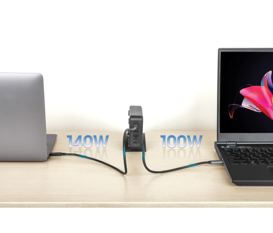 Station de charge USB-C Power Delivery à 4 ports GaN - 240 W / PD 3.1