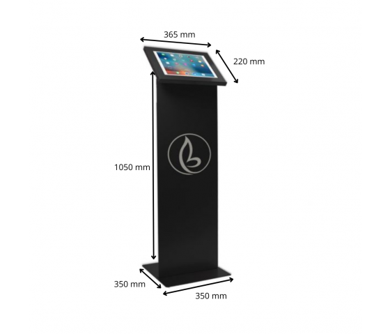 Support au sol avec écran Securo XL pour tablettes 13-16 pouces - noir