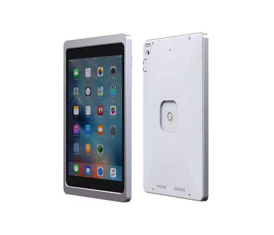 Support mural magnétique pour iPad 10,2 pouces (7, 8 et 9ème génération) - fonction de charge sans fil - gris