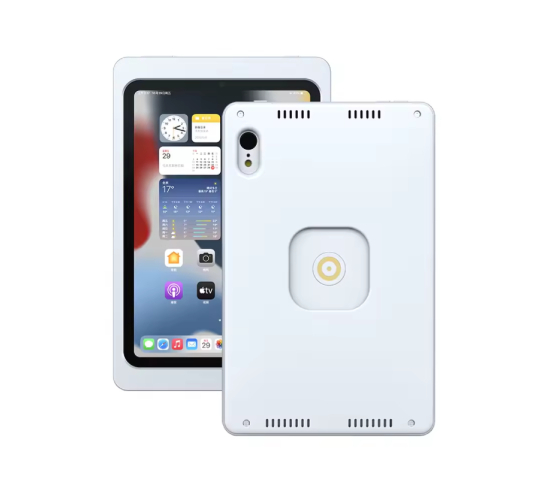 Support mural magnétique pour iPad Mini A17 Pro & iPad Mini 6ème génération - 8.3 pouces - fonction de recharge sans fil - gris