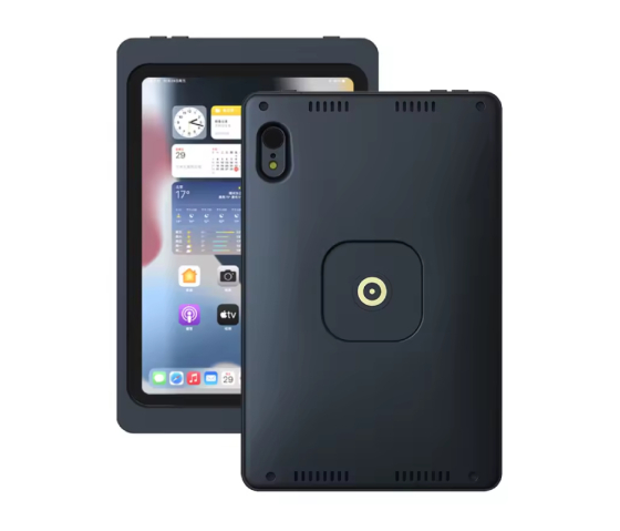 Support mural magnétique pour iPad Mini A17 Pro & iPad Mini 6ème génération - 8.3 pouces - fonction de recharge sans fil - noir